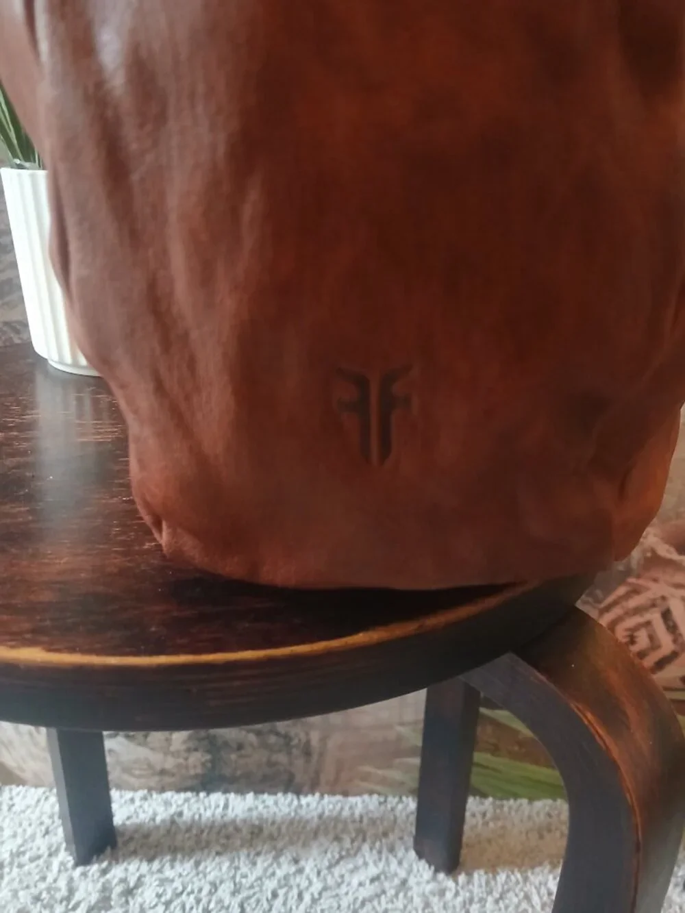 FRYE leather rustic look hobo bag